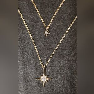 Francesca's Gold Starburst Necklace